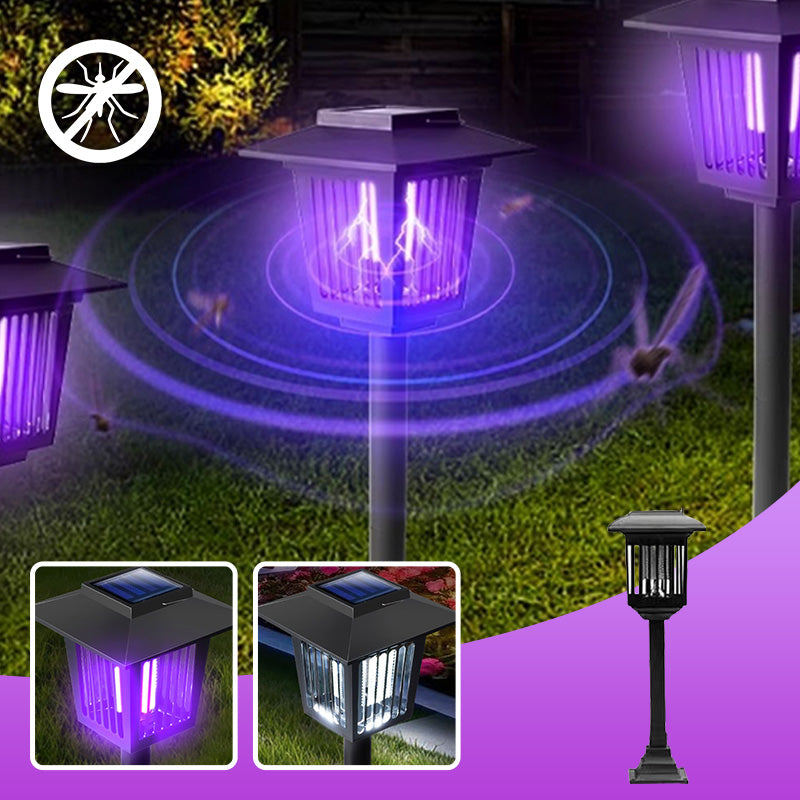 Op zonne-energie werkende 2-in-1 muggenverdelger en tuinlamp