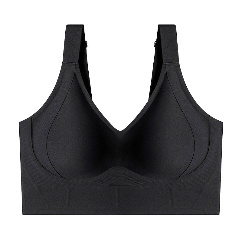 👙✨ Full Coverage Seamless Support Bra💗 – W-Shaped Lift, Wide Straps & Smooth Back Comfort