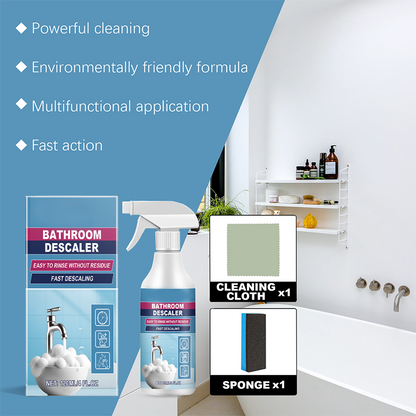 🔥🥳HOT SALE 2026🥳🔥 Bathroom Grime Cleaner Spray – Non-Toxic Formula, Fast Stain Removal & Sparkling Shine! 🚿💦