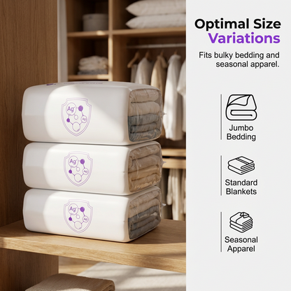 🔥Actie: 2 kopen, 1 gratis📦 Vacuümopbergzakken – Bespaar Meer Ruimte voor Kleding en Beddengoed 💨✨