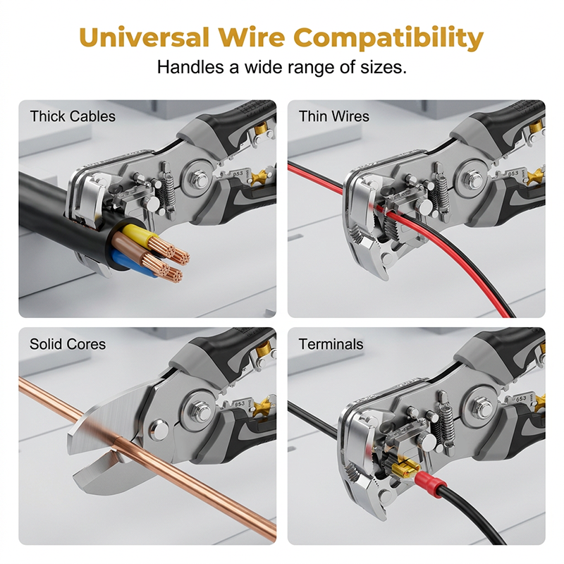 Automatic Self-Adjusting Wire Stripper & Crimper