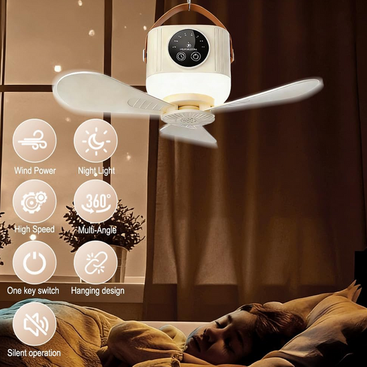 ⏰ Tijdelijke aanbieding: 50% KORTING op een oplaadbare plafondventilator met ledverlichting! 🌬️