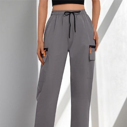 👖 50% OFF NOW! 🏆 Women's Drawstring Cargo Pants with Pockets – Lightweight, elastic cuffs & multi-functional pockets – perfect for travel, hiking or everyday casual 🔥