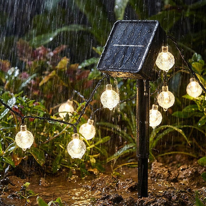 Waterdichte bubbelvormige solar lichtslinger voor terras