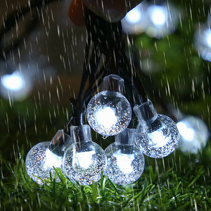 Waterdichte bubbelvormige solar lichtslinger voor terras