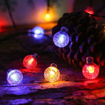 Waterdichte bubbelvormige solar lichtslinger voor terras