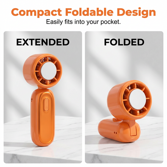 💦Summer Hot Sale🧊Portable Handheld Digital Display Cooling Fan