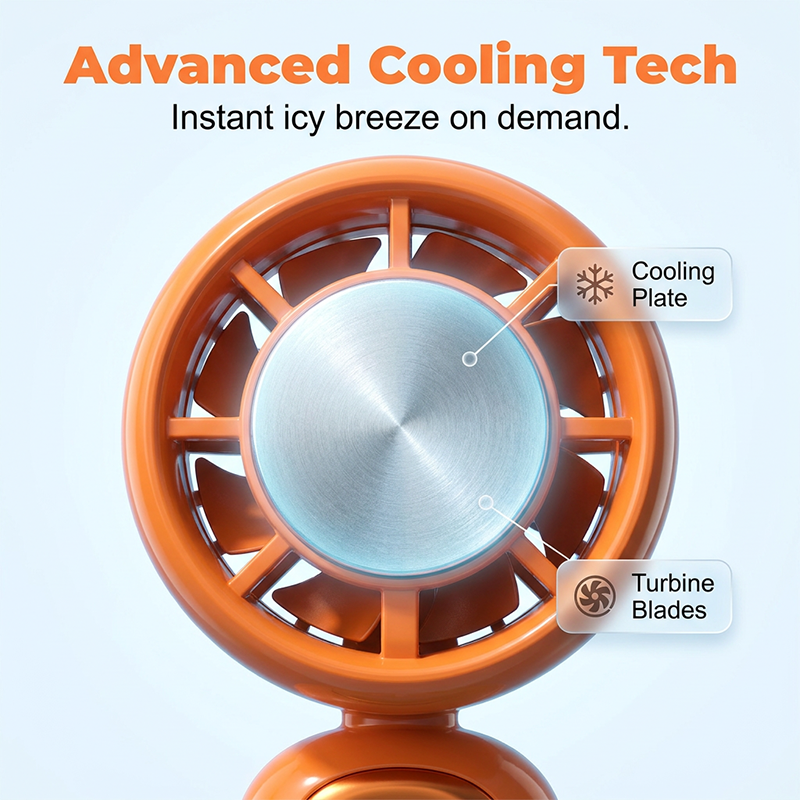 💦Summer Hot Sale🧊Portable Handheld Digital Display Cooling Fan