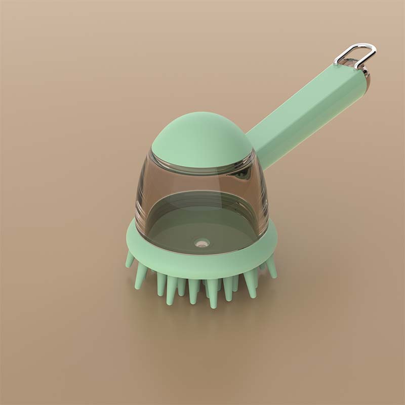 🐶💧 Pet Shampoo Dispensing Brush🚿 – Soft Silicone Scrub for Easier Bath Time