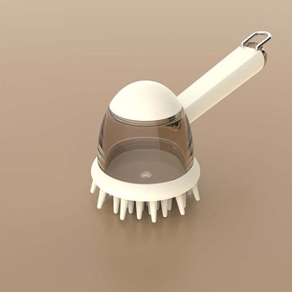 🐶💧 Pet Shampoo Dispensing Brush🚿 – Soft Silicone Scrub for Easier Bath Time