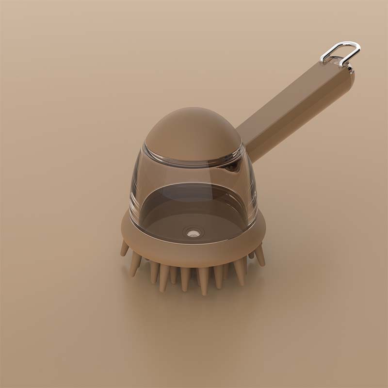 🐶💧 Pet Shampoo Dispensing Brush🚿 – Soft Silicone Scrub for Easier Bath Time