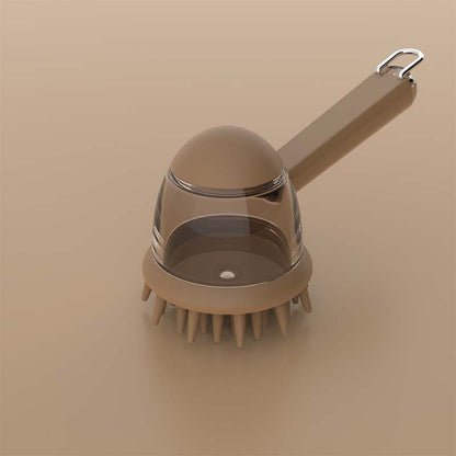 🐶💧 Pet Shampoo Dispensing Brush🚿 – Soft Silicone Scrub for Easier Bath Time