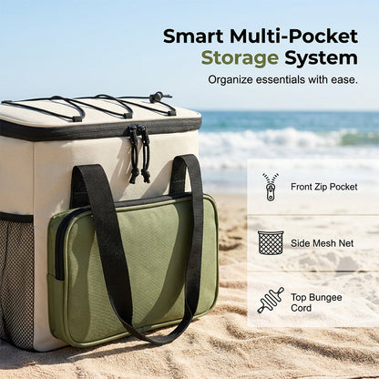 📢📢50% OFF !! ⏰Large Capacity Insulated Cooler Bag for Picnics & Outdoors