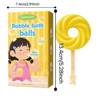 🍭Reusable Cute Lollipop Bath Bomb🧼Colorful Bubble Bath Ball for Fun Bath Time🛁