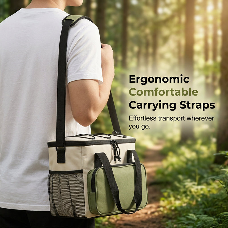 🧺2026 Summer Picnic New Arrival 50% OFF! ☀️ Large Capacity Insulated Cooler Bag for Picnics & Outdoors，Insulated & Water-Resistant, Easy To Clean.