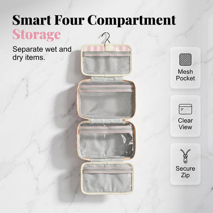 🔥Summer Hot Sales - 59% OFF💞30K+ SOLD!!💝Striped Hanging Travel Toiletry Bag