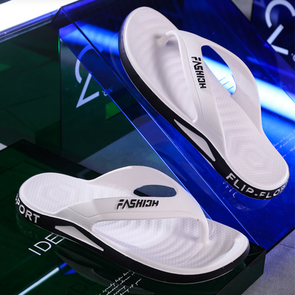 👣New Arrival 50% OFF! ☀️Ultra-Soft Sole Sporty Flip Flops for Men，Ultra-Soft SolePerfect For Beach, Gym & Daily Wear! ☀️🏋️‍♂️🌊