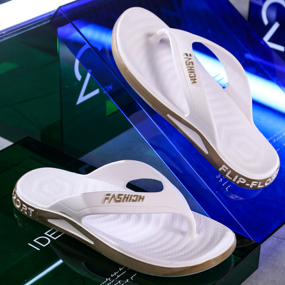 👣New Arrival 50% OFF! ☀️Ultra-Soft Sole Sporty Flip Flops for Men，Ultra-Soft SolePerfect For Beach, Gym & Daily Wear! ☀️🏋️‍♂️🌊
