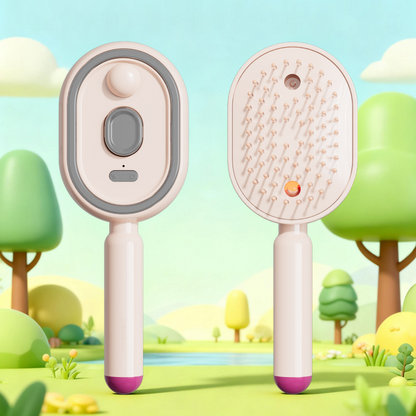 💖LAST DAY SALE 50% OFF💁‍♀️✨Electric Spray Air Cushion Massage Comb💨| Self-Cleaning Anti-Tangle ✨ | Perfect for Dry, Brittle Hair 💧🌟