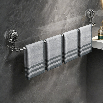 🧼 🔧 50% OFF! No-Drill Retractable Towel Bar – Quick Setup, Adjustable Space & Smooth-Surface Grip 🚿