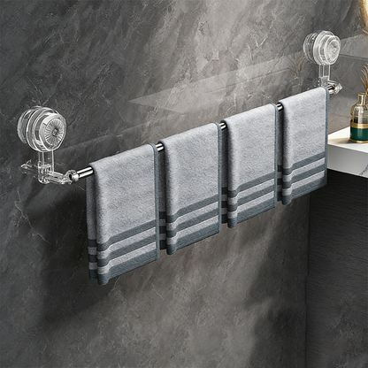 🧼 🔧 50% OFF! No-Drill Retractable Towel Bar – Quick Setup, Adjustable Space & Smooth-Surface Grip 🚿