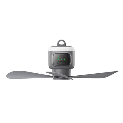 🔥NOW 50% OFF！🌀 💡 Rechargeable Hanging Fan with Light – Cordless, practical & perfect for home, camping and travel 🏠 ⛺ ✨