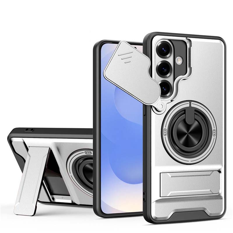 📢📢50% OFF !! ⏰Samsung Phone Cases-Heavy-Duty Case with Camera Cover & Ring Stand