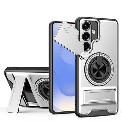 📢📢50% OFF !! ⏰Samsung Phone Cases-Heavy-Duty Case with Camera Cover & Ring Stand