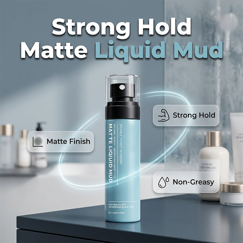 Sneldrogende matte stylingklei spray voor heren
