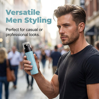 Sneldrogende matte stylingklei spray voor heren
