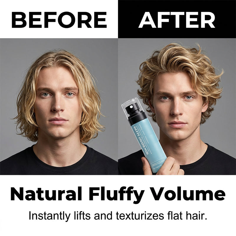 Sneldrogende matte stylingklei spray voor heren