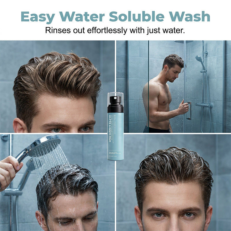 Sneldrogende matte stylingklei spray voor heren