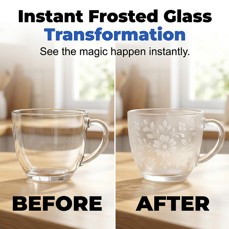 Transparante matte glasverf