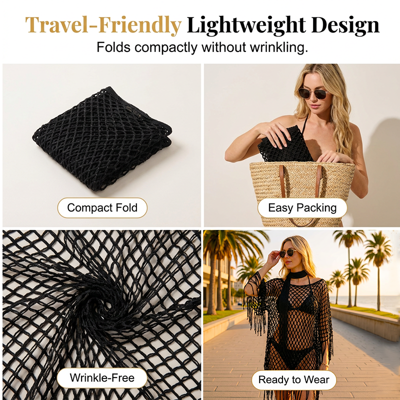 🏆 Last Day Special Price 💲12.99! 💐Summer Metallic Crochet Cover-Up – Lightweight, Flowy & Effortlessly Stylish summer outfit