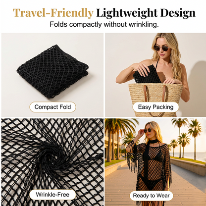 🏆 Last Day Special Price 💲12.99! 💐Summer Metallic Crochet Cover-Up – Lightweight, Flowy & Effortlessly Stylish summer outfit