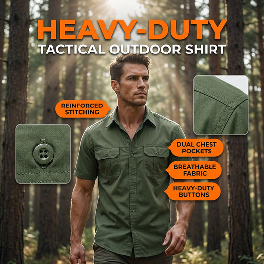 💥 Limited-50% OFF Offer   👕 Men’s Short Sleeve Tactical Shirt – Sleek, Practical & Easy to Style ✨