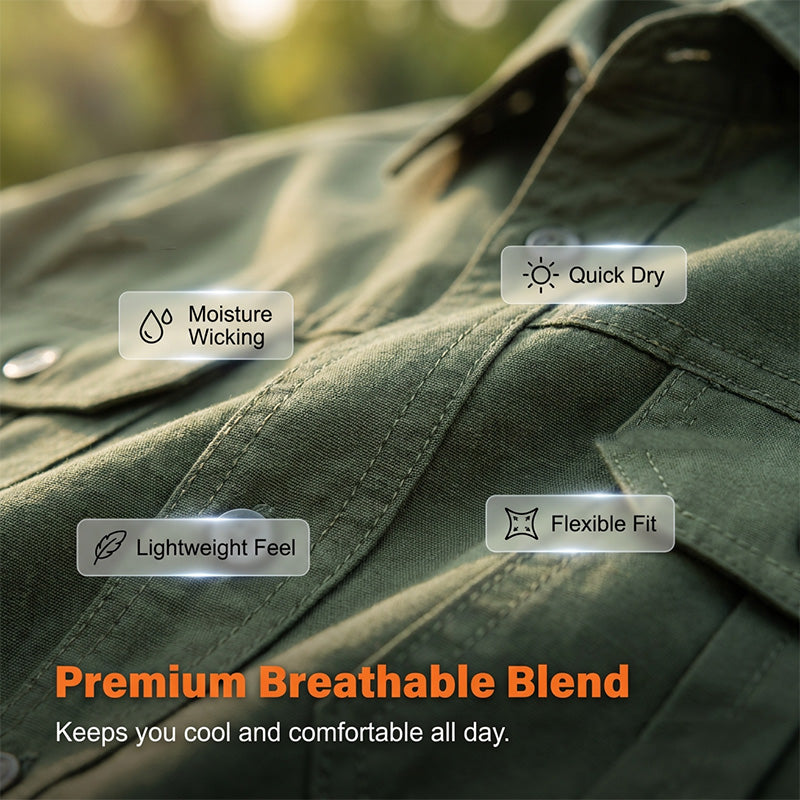💥 Limited-50% OFF Offer   👕 Men’s Short Sleeve Tactical Shirt – Sleek, Practical & Easy to Style ✨