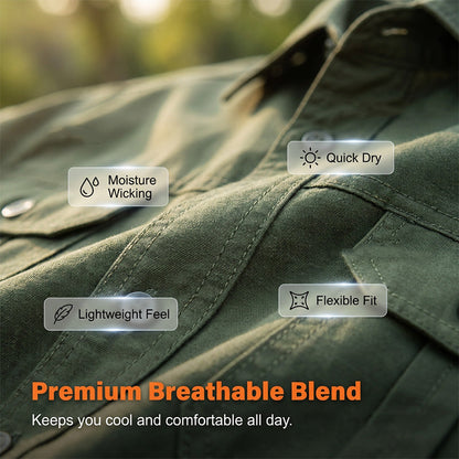 💥 Limited-50% OFF Offer   👕 Men’s Short Sleeve Tactical Shirt – Sleek, Practical & Easy to Style ✨