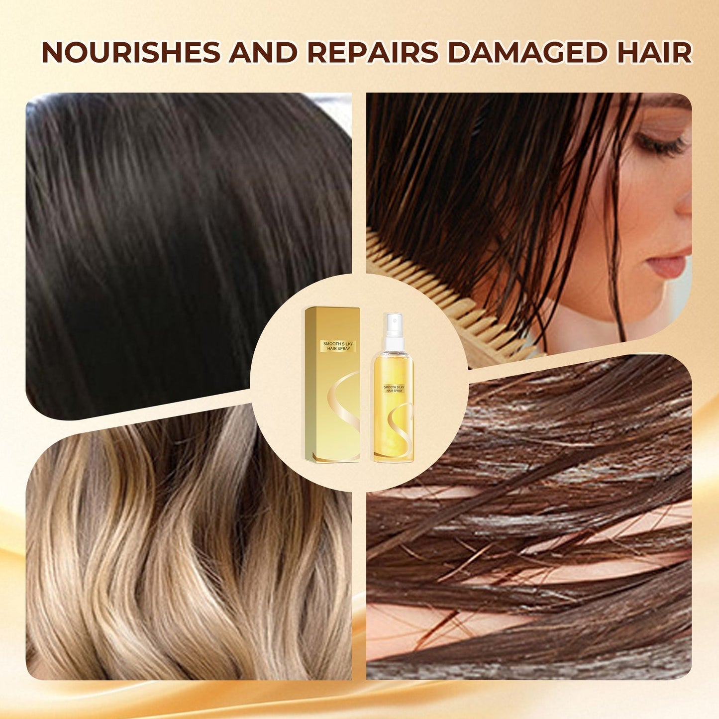 Leave-In Hair Oil Spray – Smoothing, Long-Lasting Shine