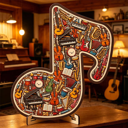 📢📢51% OFF !! ⏰Wooden Musical Note Jigsaw Puzzle🎶🧩
