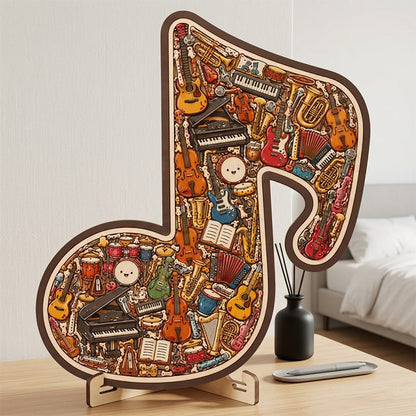 📢📢51% OFF !! ⏰Wooden Musical Note Jigsaw Puzzle🎶🧩