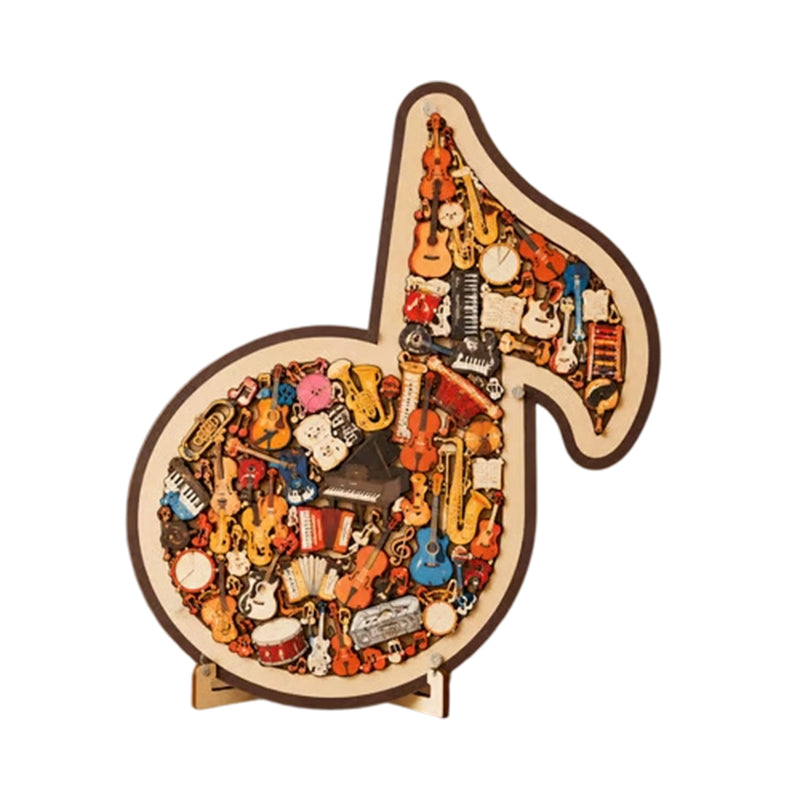 📢📢51% OFF !! ⏰Wooden Musical Note Jigsaw Puzzle🎶🧩