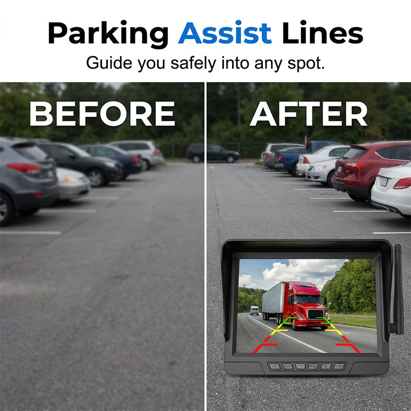 ☀️ Wireless Solar Backup Camera System | Easy Parking for Cars, Trucks & SUVs 🚙