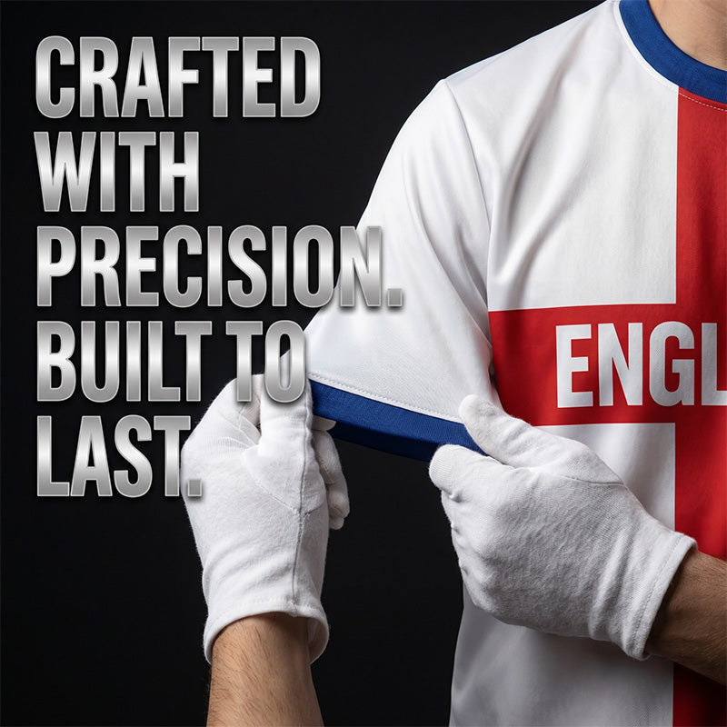 👕 50% OFF! England Football Tee – Red Cross & Flag Graphic, Athletic Fit, Breathable for World Cup 2026 🏆⚽