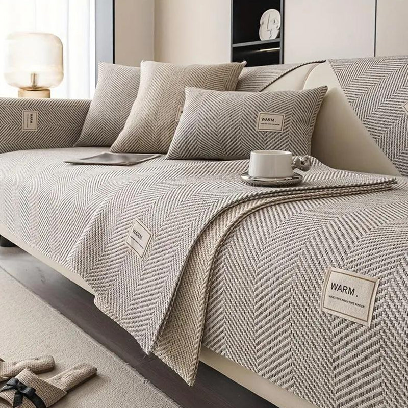 🔥 50% OFF! Modern Herringbone Sofa Cover 🛋️ – Non-Slip, Washable & Stylish Sofa Protection for Pets, Spills & Everyday Wear ✨