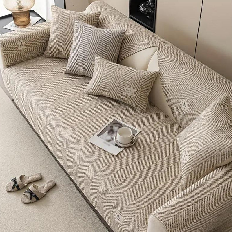 🔥 50% OFF! Modern Herringbone Sofa Cover 🛋️ – Non-Slip, Washable & Stylish Sofa Protection for Pets, Spills & Everyday Wear ✨