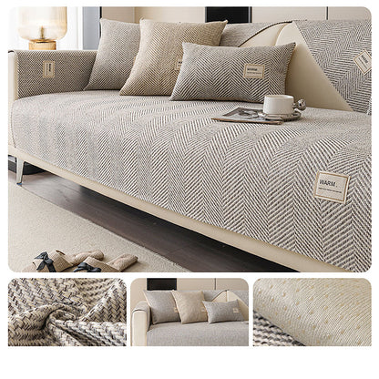 🔥 50% OFF! Modern Herringbone Sofa Cover 🛋️ – Non-Slip, Washable & Stylish Sofa Protection for Pets, Spills & Everyday Wear ✨