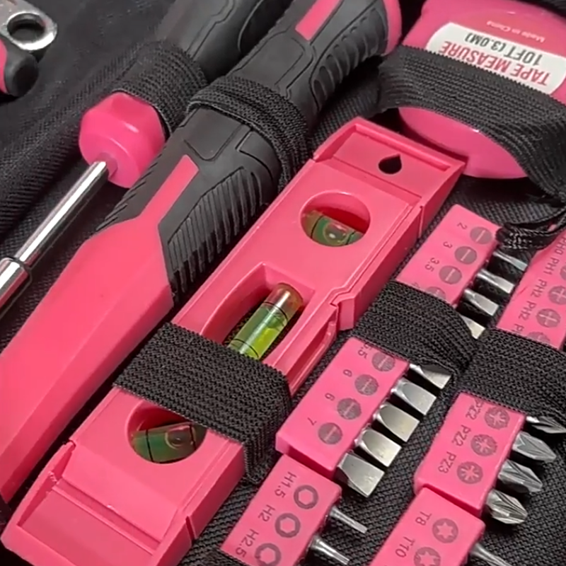 💗 Pink DIY Tool Kit – Compact Hand Tool Set for Everyday Repairs, Furniture Assembly & Home Projects 🛠️📦