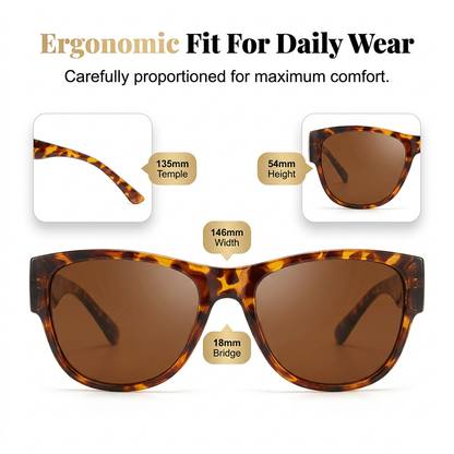🕶️👓 50% KORTING! Brildragers opgelet: deze oversized zonnebril schuift over je eigen bril en je ziet eruit als een filmster – geen dure clip-on, geen geknipper met lenzen!
