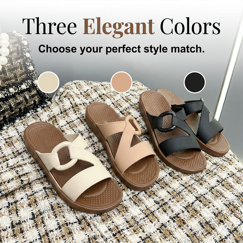 Comfortabele antislip platform slippers voor dames